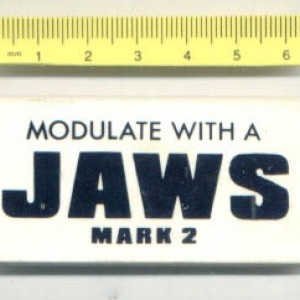 Jaws mark 2 modulate with a CB Radio 1980s
