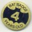 Batman Bat Badge 4 Years Old  1960s greetings cards series