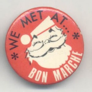Bon Marche Christmas Grotto Santa Badge