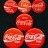 Coca-Cola drink; various Coca-Cola badges