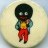 Robertson's Golden Shred button badge white