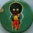 Robertson's Golden Shred button badge blue