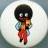 Robertson's Golden Shred button badge white