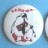 Penguin Chocolate biscuits 1970s set of two badges