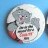 Coalite coal set of 2 'Cool Cat' 1970s promotional button badges