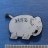 HS2 white elephant Stop High speed Railink 2 campaign badge