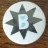 Belladonna B letter in black star rock heavy metal band