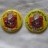 Charlie Chalk NOT at Brewers Fayre set of button badges