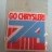 Chrysler Cars 1974 Motorshow plastic badge