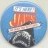 JAWS the SHARK film Universal Studios 1980s snack bar promotional tin BADGE