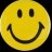 Smiley smile happy face classic yellow black design Anabas Romford